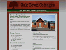 Tablet Screenshot of oaktowncottages.com